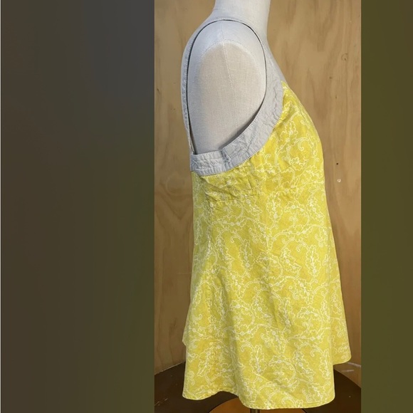 Patagonia Yellow Hemp Tank with Button Back - Picture 3 of 7